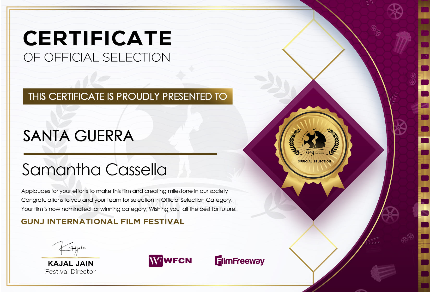 CERTIFICATES